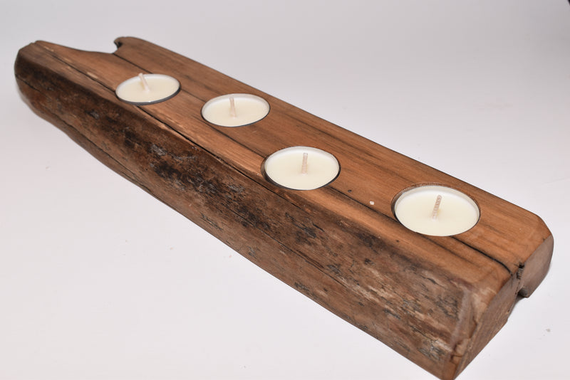 Wood Cottonwood Tealight Holder WHTL011