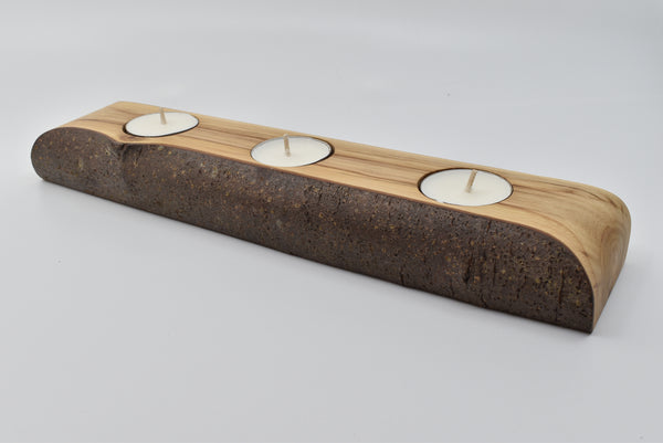 Wood Apple Tealight Holder WHTL027